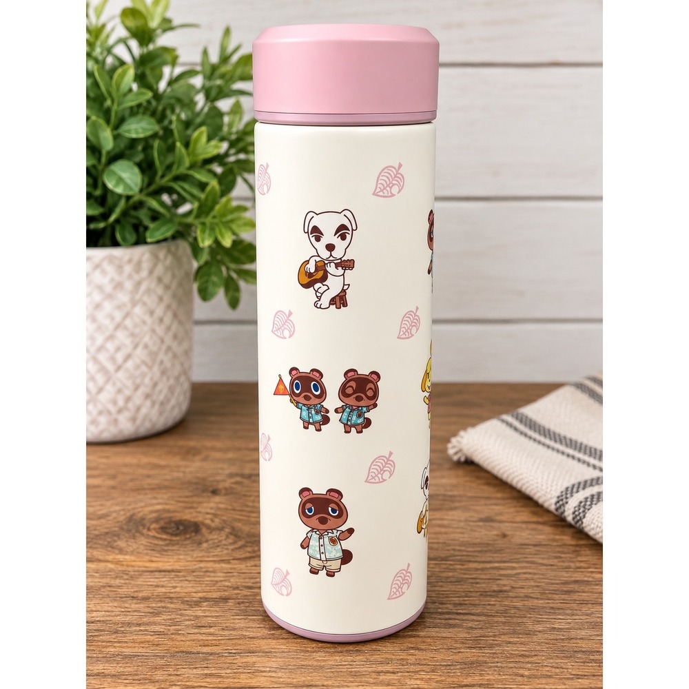 Nintendo Animal Crossing New Horizons Stainless Steel Vacuum Mug 16.9oz Pink